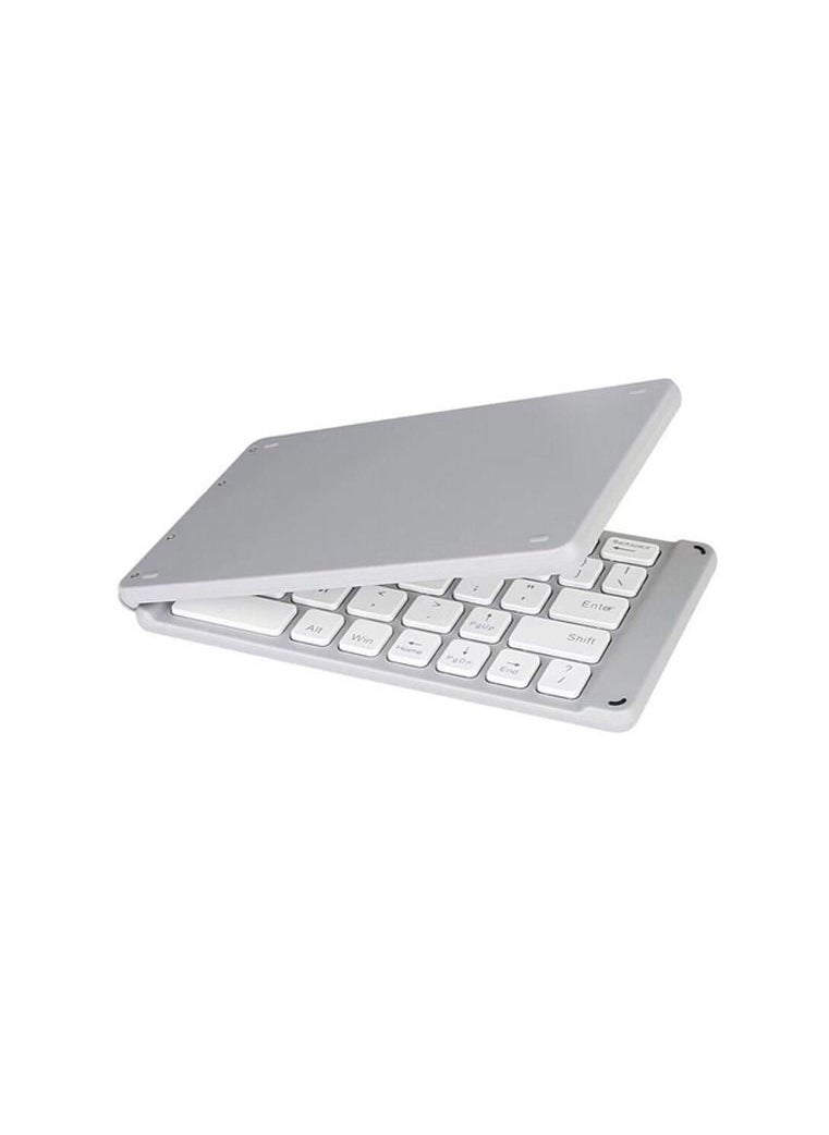 Mini Bluetooth Keyboard Wireless Foldable Keyboard, Rechargeable Bluetooth Keyboard Portable Pocket Size Keyboard, Compatible with MAC/iOS, Windows, Android Smartphones, Tablets, Laptops