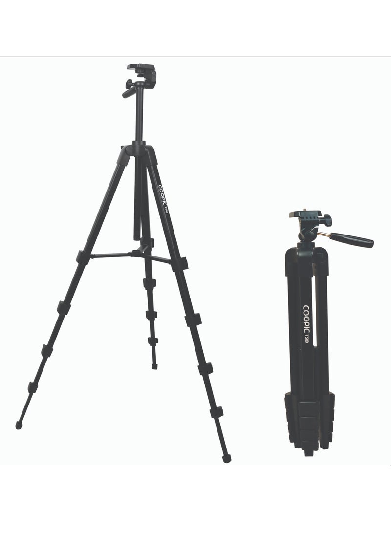 Coopic COOPIC T580 Create cool picture 68 inch Professional Tripod with 360° Panoramic Head - Enhance Your Photography and Videography with Superior Stability and Versatility  - Image 1