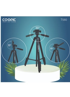 COOPIC T580 Create cool picture 68 inch Professional Tripod with 360° Panoramic Head - Enhance Your Photography and Videography with Superior Stability and Versatility - pzsku/ZA40D131EF5F052E241AAZ/45/_/1699020437/52cb8fc1-6fbb-4cce-ad4f-f20cfc684f90