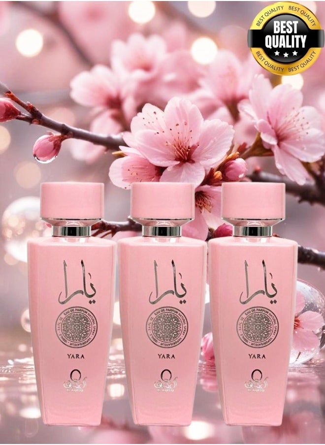Yara - 3 Pieces Yara Al Aqeeq Perfume EDP 100ML - Image 1
