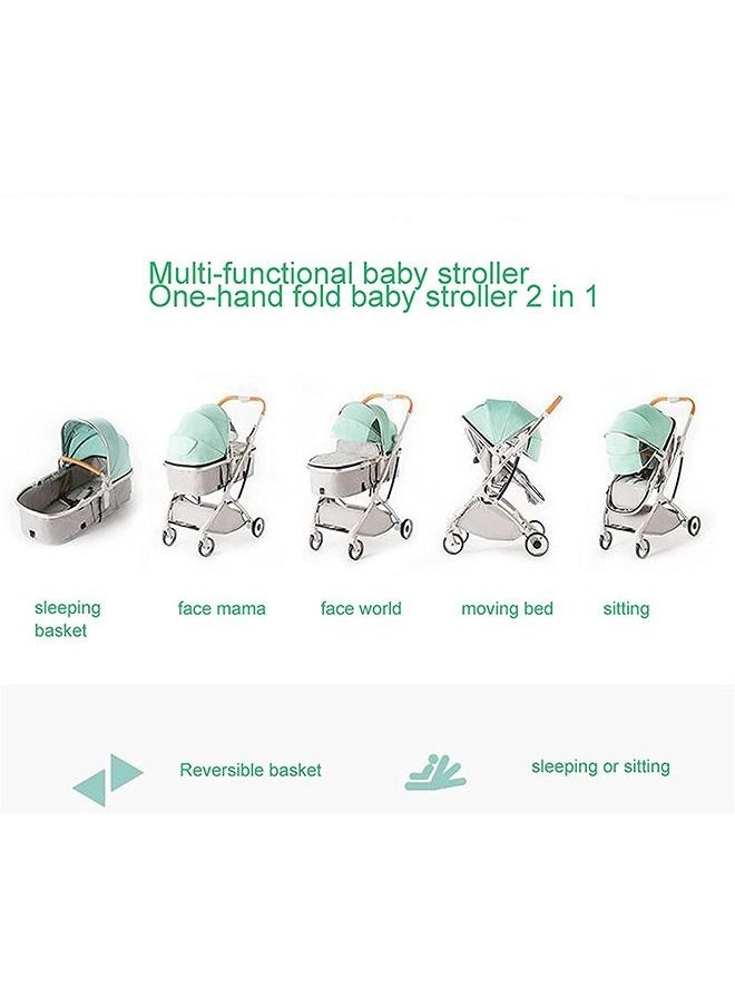 LIMOS - Portable Baby Stroller For Traveling New born Baby Pram With Specific Design Gold - Image 1