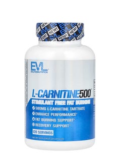 EVLUTION NUTRITION L-Carnitine500 500 mg 120 Capsules  - Image 1