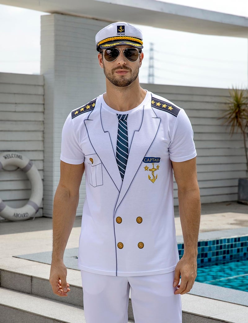 Funny World Men's Yacht Captain Hat - Image 4