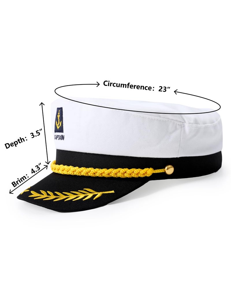 Funny World Men's Yacht Captain Hat - Image 3