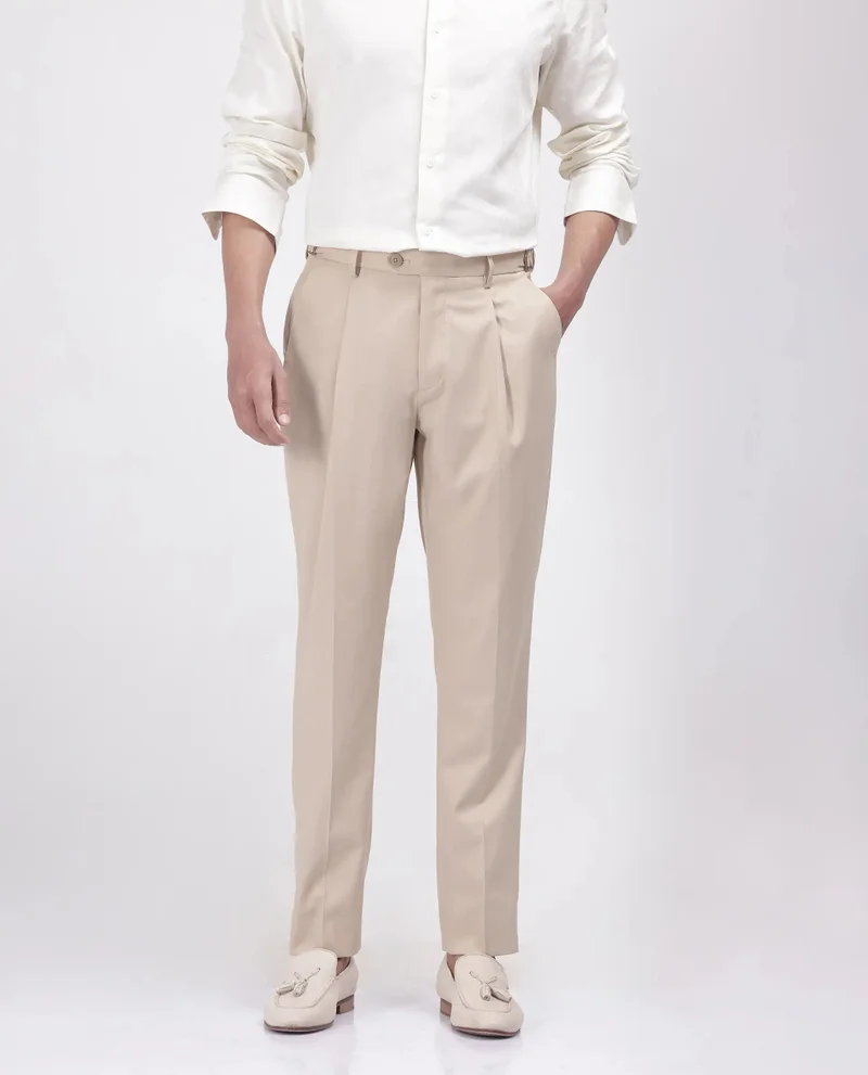 Rare Rabbit Men's Single Pleated Italian Pants