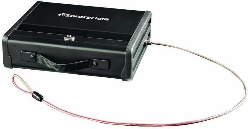 SentrySafe Portable Gun Safe with Key Lock, Steel Cable, and Carrying Handle has a One Handgun Capacity, Gun Safe for Car or Home, PP1K - Image 3