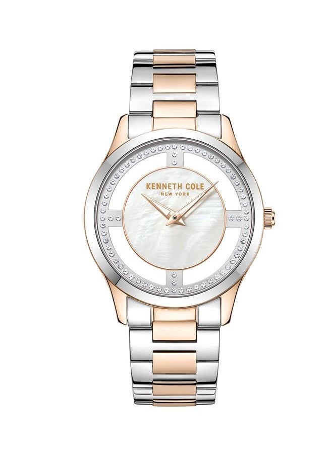 Kenneth Cole New York - Women's 34mm Analog Watch with Two-tone Stainless Steel Bracelet - Image 1