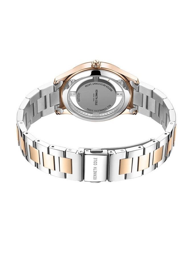 Kenneth Cole New York - Women's 34mm Analog Watch with Two-tone Stainless Steel Bracelet - Image 1