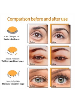 COBOR Under Eye Patches for Puffy Eyes, Hydrolyzed Collagen Eye Masks for Dark Circles and Puffiness, Anti-Aging Tremella Extract Eye Mask Under Eye Bags Treatment-20 Pairs (Double Protein)  - Image 4