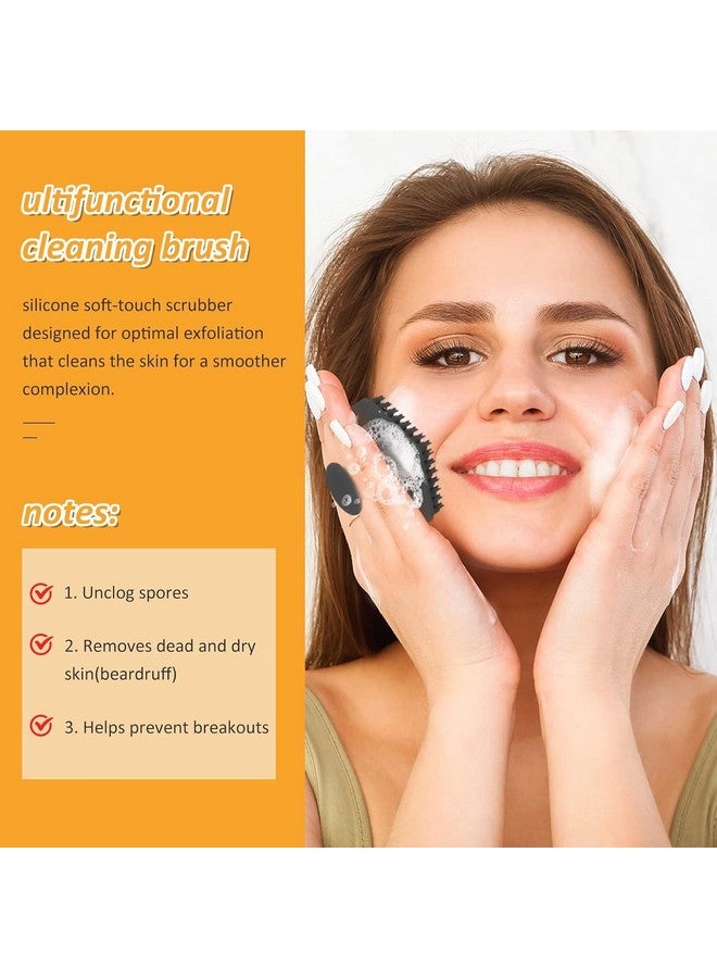 TOZKYN Anti-Slip Silicone Body Scrubber Shower Bath Wash Brush Gentle Exfoliating Scrub Cleansing Loofah for Women Men Baby Sensitive Skin, Easy to Clean, Lather Nicely, 35x More Hygienic - Image 4