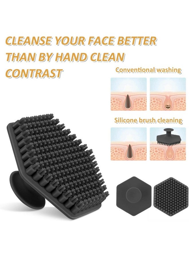 TOZKYN Anti-Slip Silicone Body Scrubber Shower Bath Wash Brush Gentle Exfoliating Scrub Cleansing Loofah for Women Men Baby Sensitive Skin, Easy to Clean, Lather Nicely, 35x More Hygienic - Image 3