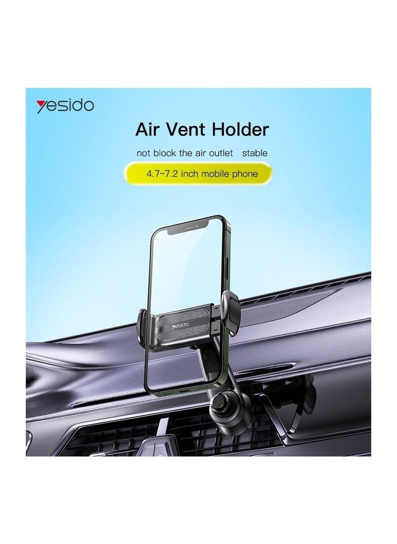 Yesido Car Phone Holder Dashboard Phone Holder Car Holder 360 Degrees Rotatable Car Phone Stand Car Mobile Stand - Image 2