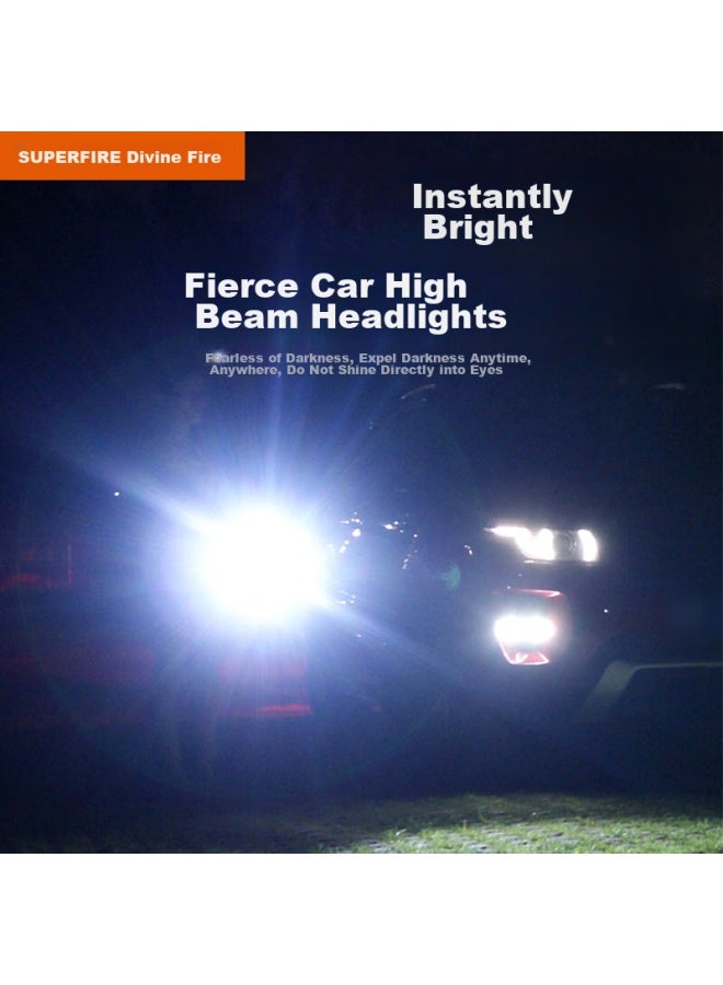 SupFire R3 High-Intensity Flashlight, Ultra-Bright Long-Range P90 Rechargeable Searchlight, Home Self-Defense, Outdoor Cycling Emergency Light - Image 3