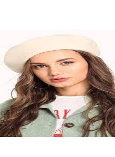 Solid color beret hat