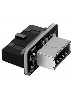 مهايئ اللوحة الأمامية USB مهايئ رأس USB C الرأسي USB 3.1 النوع E مفتاح A إلى USB 3.0 20Pin محول رأس للوحة أم من النوع C