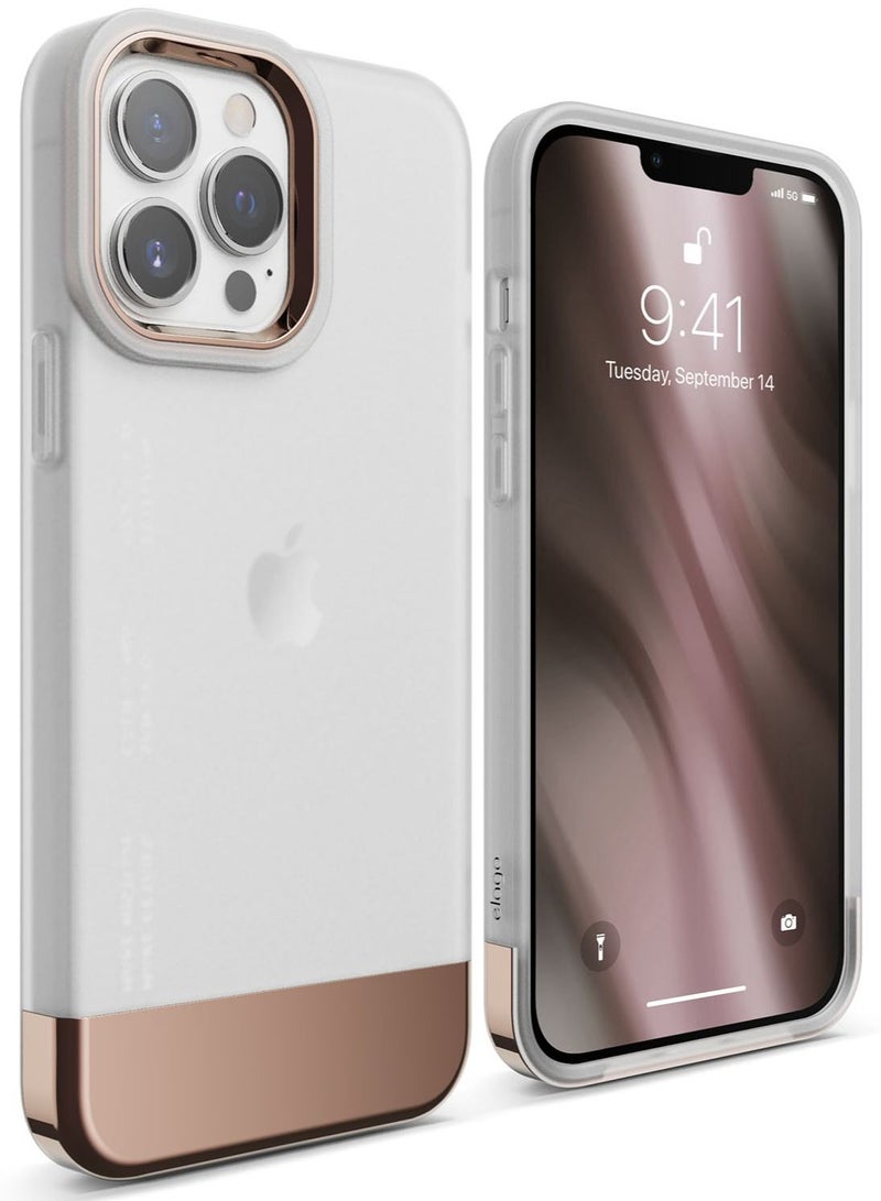 Elago Glide for iPhone 13 Pro MAX Case Cover - Transparent Rose Gold - Image 1