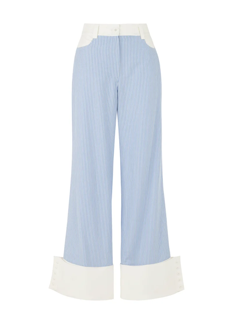 Nocturne High Waist Striped Trousers
