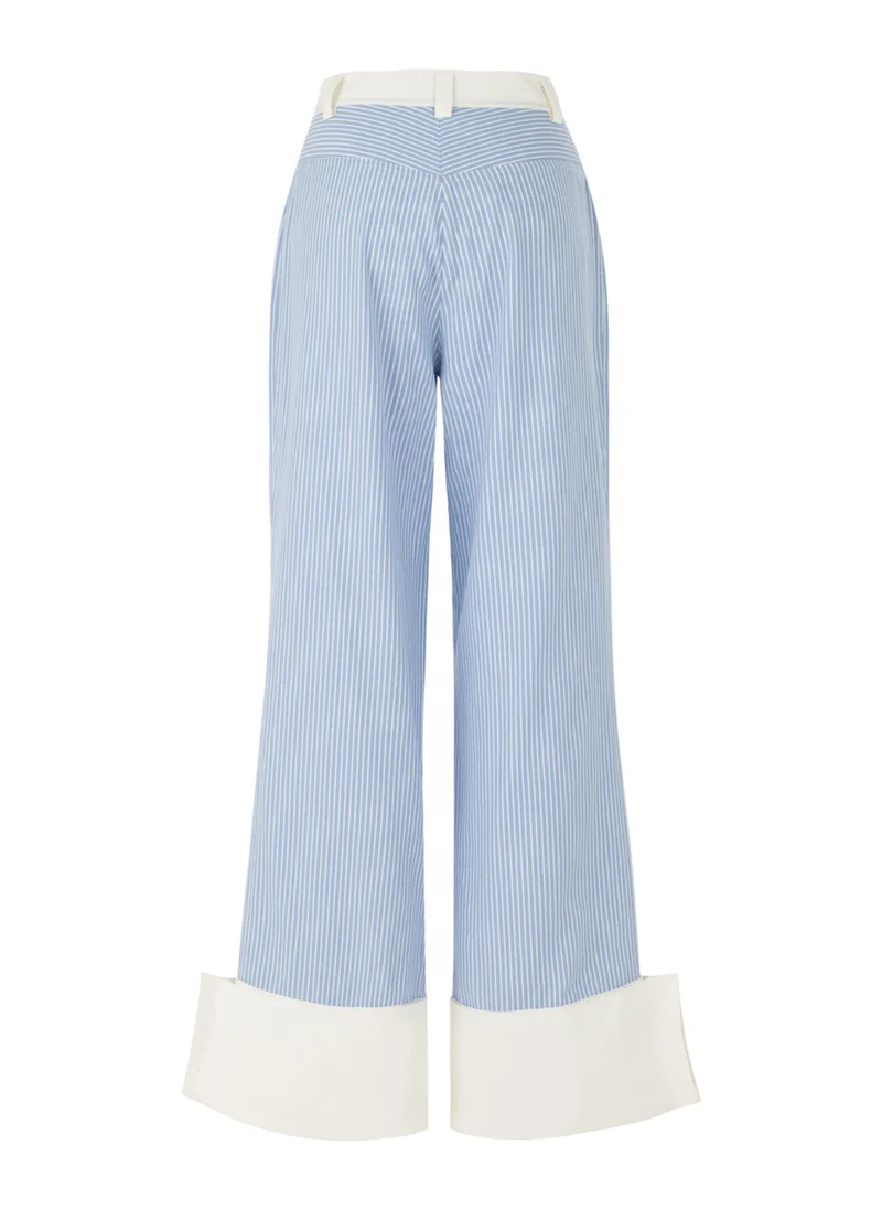 Nocturne High Waist Striped Trousers