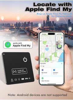 اكس كوبس بطاقة تعقب المحفظة، جهاز تحديد موقع العناصر اللاسلكي XQOOPS يعمل مع Apple Find My، جهاز تعقب العناصر IP68 للمحفظة، جهاز تعقب المحفظة الرقيق بتقنية البلوتوث للأمتعة والمزيد (iOS فقط)  - Image 3