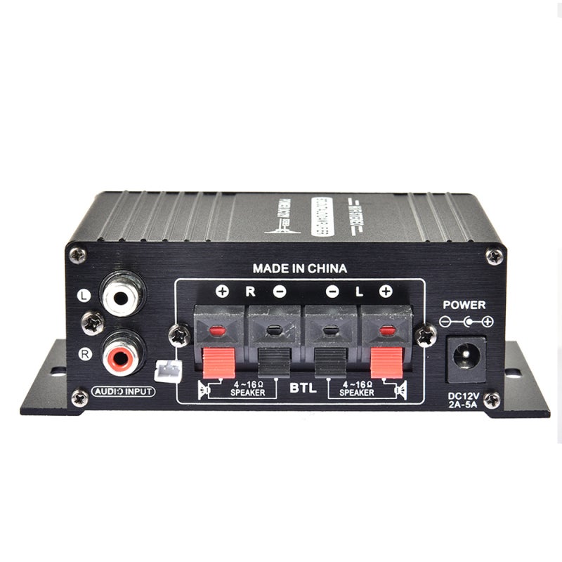 HiFi Amplifier: 2 Channel Output, Low Distortion - Mini Aluminum Alloy Music Receiver for Home Audio Playback - Image 5