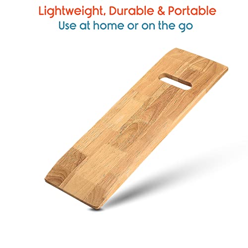 KosmoCare Transfer Board for Patient - Patient Slide Assist Device for Transferring Patient from Wheelchair to Bed - Wooden Sliding Transport Platform (24" x 8") - Image 5