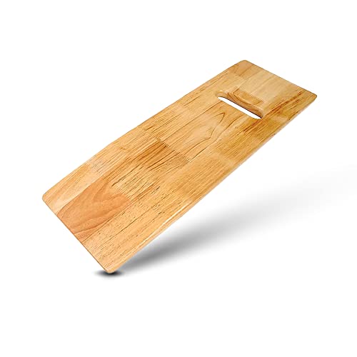 KosmoCare Transfer Board for Patient - Patient Slide Assist Device for Transferring Patient from Wheelchair to Bed - Wooden Sliding Transport Platform (24" x 8") - Image 1