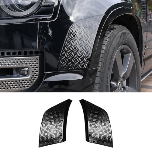GafeSkui Front Wheel Arch ABS Black Body Anti-Scratch Protection Cover Trim Kit Compatible with 2020-2025 Land Rover Defender 90 110 130 Decoration Armor Sticker Trim Exterior Accessories - Image 1