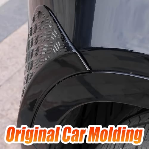 GafeSkui Front Wheel Arch ABS Black Body Anti-Scratch Protection Cover Trim Kit Compatible with 2020-2025 Land Rover Defender 90 110 130 Decoration Armor Sticker Trim Exterior Accessories - Image 3