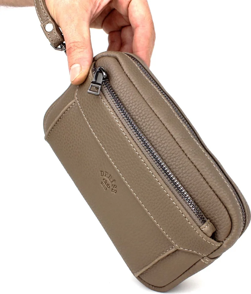 ديرسي كلوب Men's Mink Luxury Hand and Bracelet Belt Clutch Handbag