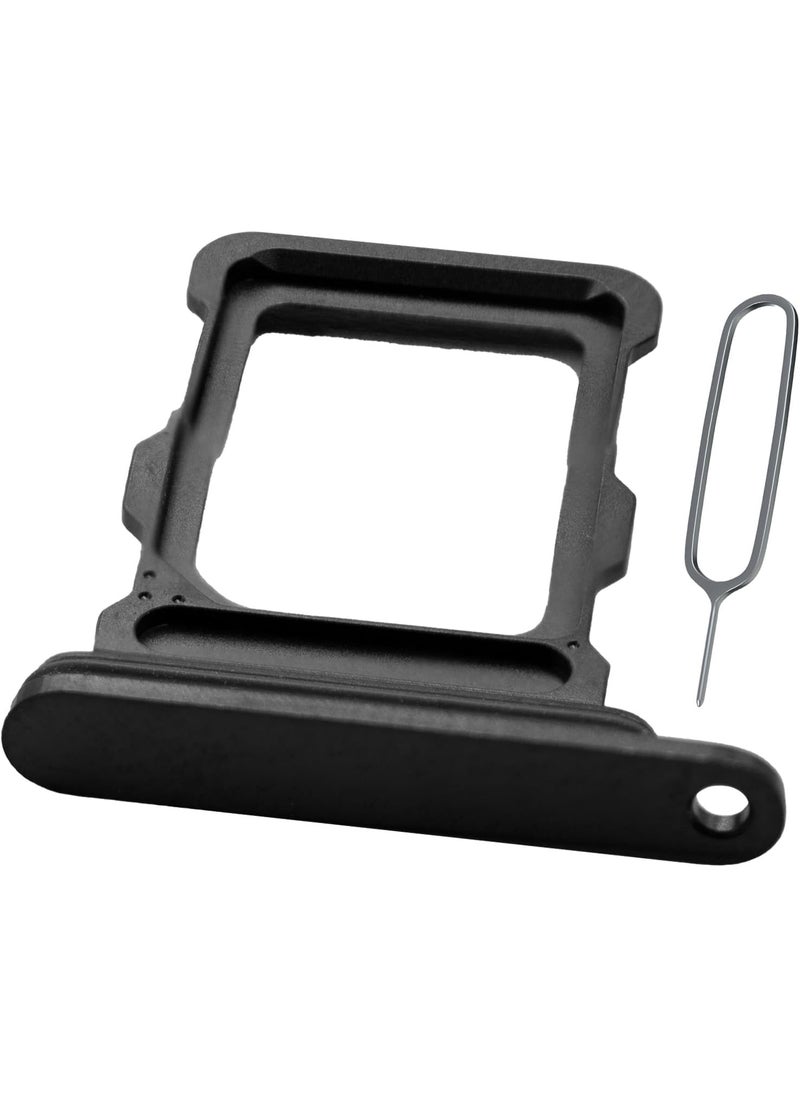 Mmobiel MMOBIEL Dual SIM Card Tray Compatible with iPhone 16 Pro  16 Pro Max  SIM Slot Tray Holder  Dual SIM Holder Replacement  Incl SIM Card Removal Tool and Waterproof Rubber Ring  Black  - Image 1