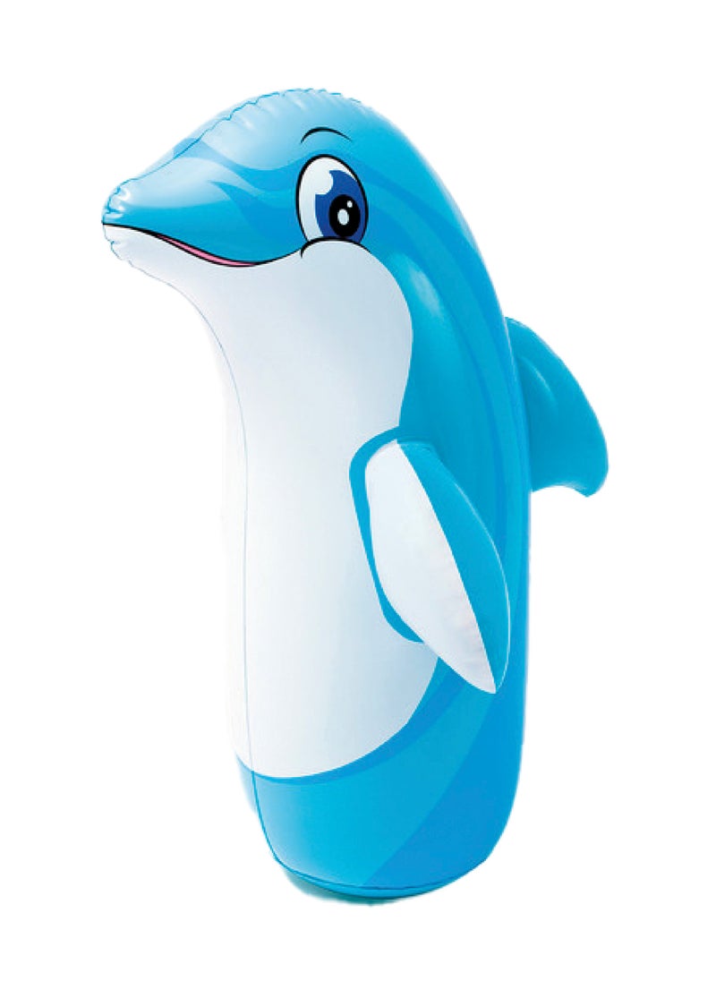 INTEX Intex 3D Inflatable Pop Punching Bags are designed for children and feature a sand-filled base that helps them return to their upright position after each punch, automatically returning them after hitting, providing a fun and safe experience for the child. Available in three different shapes.  - Image 2