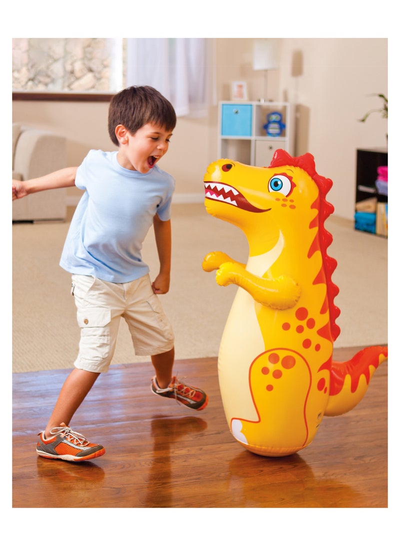 Intex 3D Inflatable Pop Punching Bags are designed for children and feature a sand-filled base that helps them return to their upright position after each punch, automatically returning them after hitting, providing a fun and safe experience for the child. Available in three different shapes.