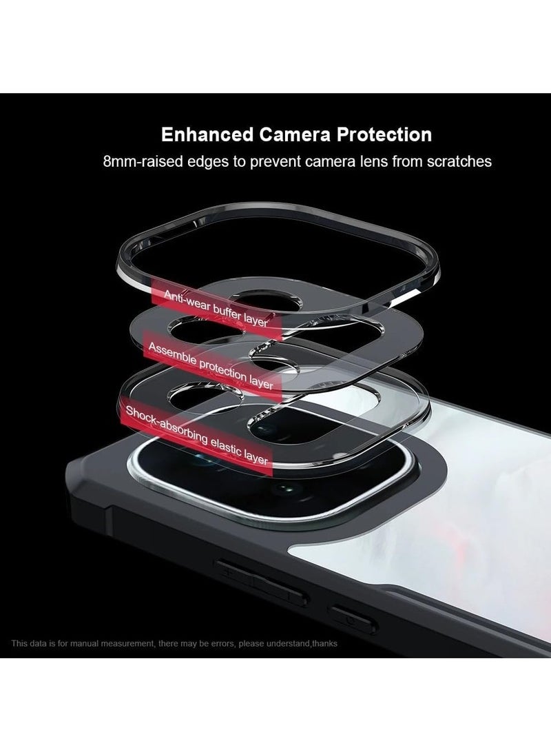 general iQOO 15 Magnetic Protective Case 【Wireless Charging Compatible】 Yellowing-Resistant Transparent Case with Camera Protection PC+TPU Shock-Absorbing Back Cover with 360° Rotating Stand - Image 4