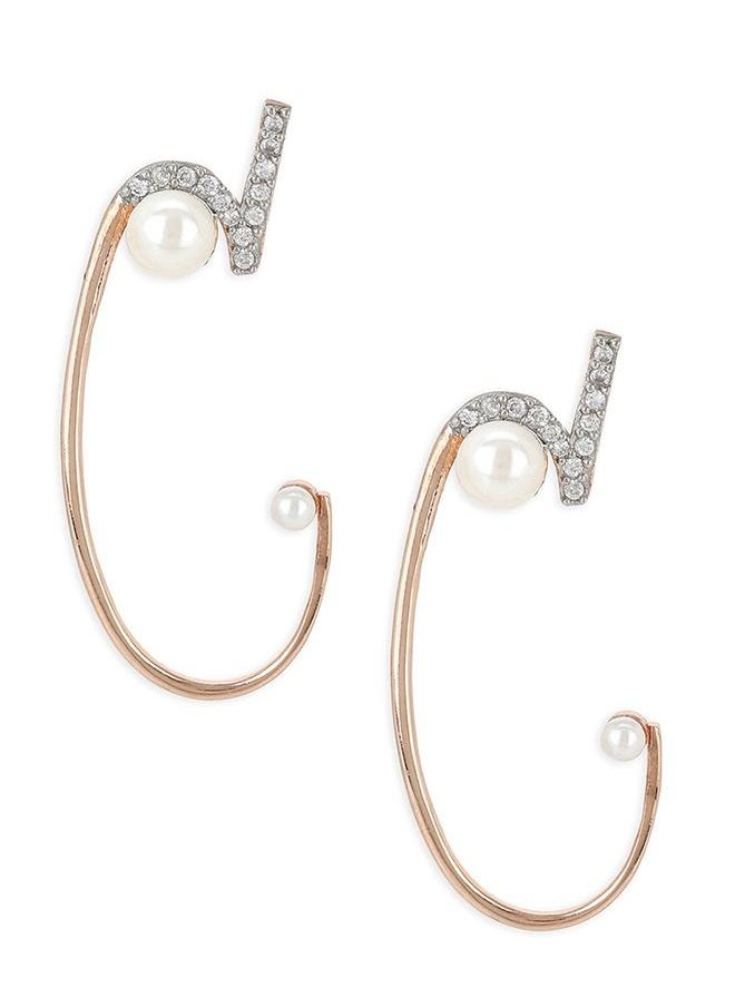 VOYLLA Voylla Rose Gold Brass Earrings  - Image 2
