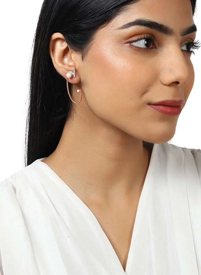 VOYLLA Voylla Rose Gold Brass Earrings