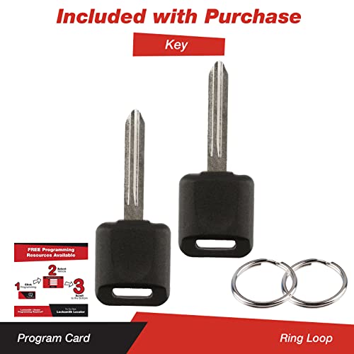 KeylessOption Keyless Entry Remote Fob Uncut Blank Car Ignition Key for Nissan Infiniti KBRASTU15 (Pack of 2) - Image 5