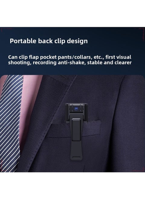 Portable Recording Camera Professional HD Video Recorder Convenient Large Capacity Video Recorder Recording Pen Motion Camera-Body Color:D7 Flagship Night Vision Version  - Official Standard Configuration
