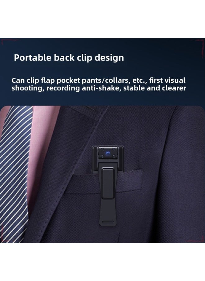 Portable Recording Camera Professional HD Video Recorder Convenient Large Capacity Video Recorder Recording Pen Motion Camera-Body Color:D7 Flagship Night Vision Version  - Official Standard Configuration
