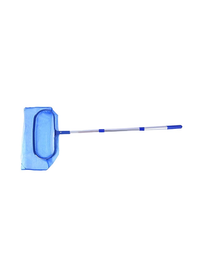 Loquat Telescopic Swimming Pool Leaf Rake Cleaning Skimmer Net Blue 41x3.5x32centimeter - Image 1