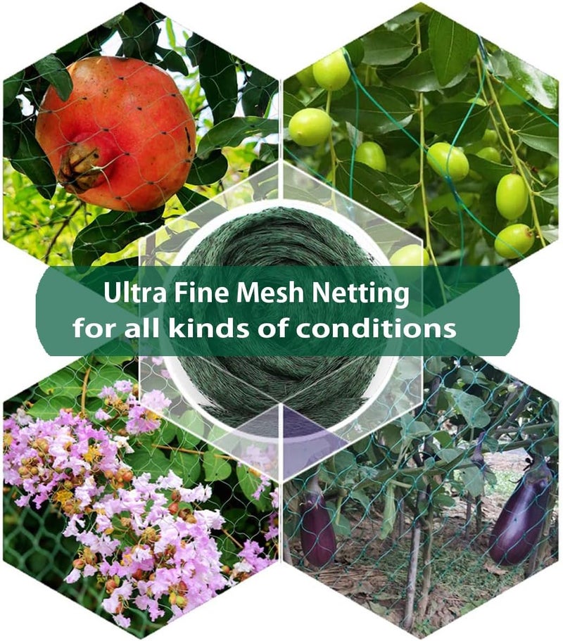 Aliagle Bird Netting for Garden Protect Vegetable Plants and Fruit Trees, Garden Net Doesn't Tangle and Reusable Fencing Protect Fruit Vegetables from Birds,Deer,Squirrels and Other Animals(13x20ft) - Image 4