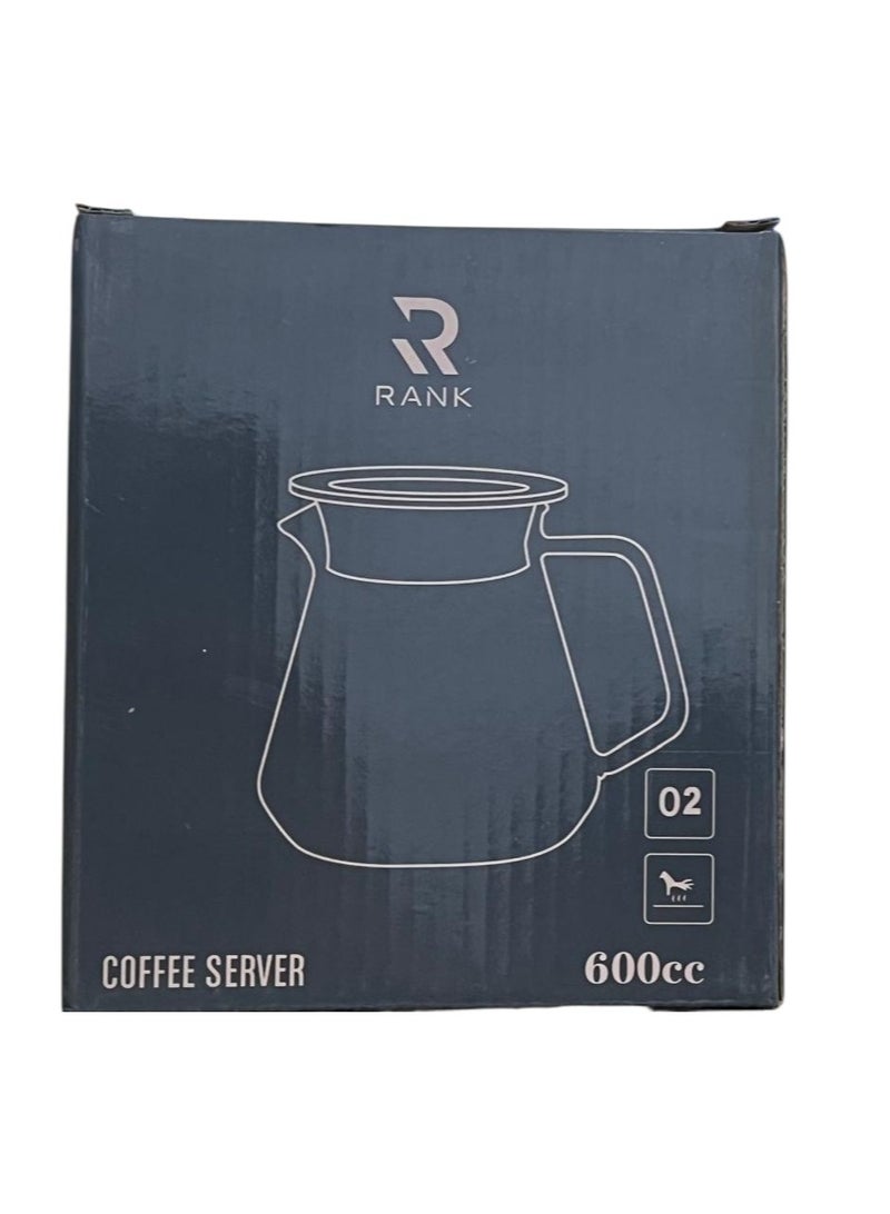 RANK V60 Coffee Server Maker Heat Resistant Glass Pot Pour Over Server Kettle Coffee Teapot Hand Drip Pour Over 02 - Image 2