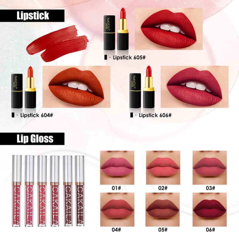 SIGHTLING All in One Makeup Kit for Women Full Kit, Travel Makeup Kit, Makeup Gift Set for Women & Girls, Makeup Essential Bundle Include Foundation Eyeshadow Palette Lipstick Eyebrow Pencil Cosmetic Brush Set - Image 4