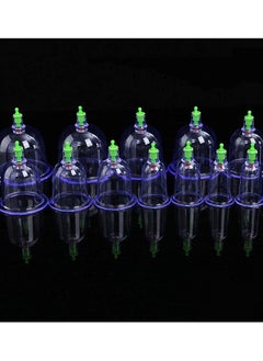 DubaiGallery 12x Cupping Vacuum Massage Cups Set Therapy Health Acupuncture Suction Body Care  - Image 2