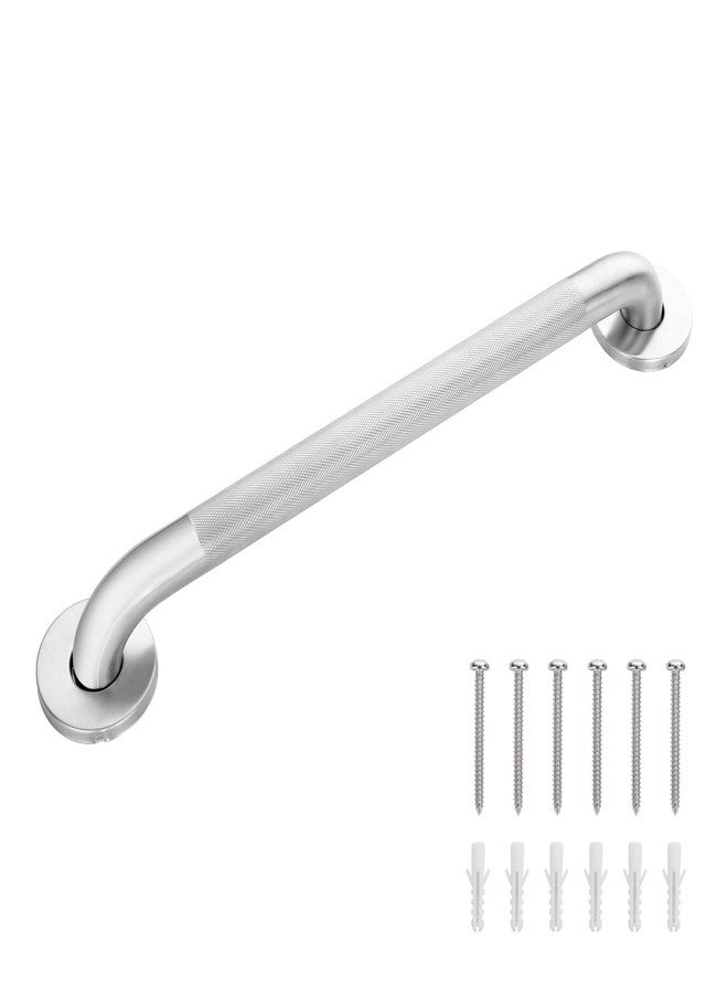 Raemnaky Grab Bars for Bathtubs and Showers, 304 Stainless Steel Handicap Grab Bar, Anti Slip Bathroom Handrail with Knurled Surface, Holds up to 500 LBS Safety Shower Handle for Elderly (18 Inches) - Image 1