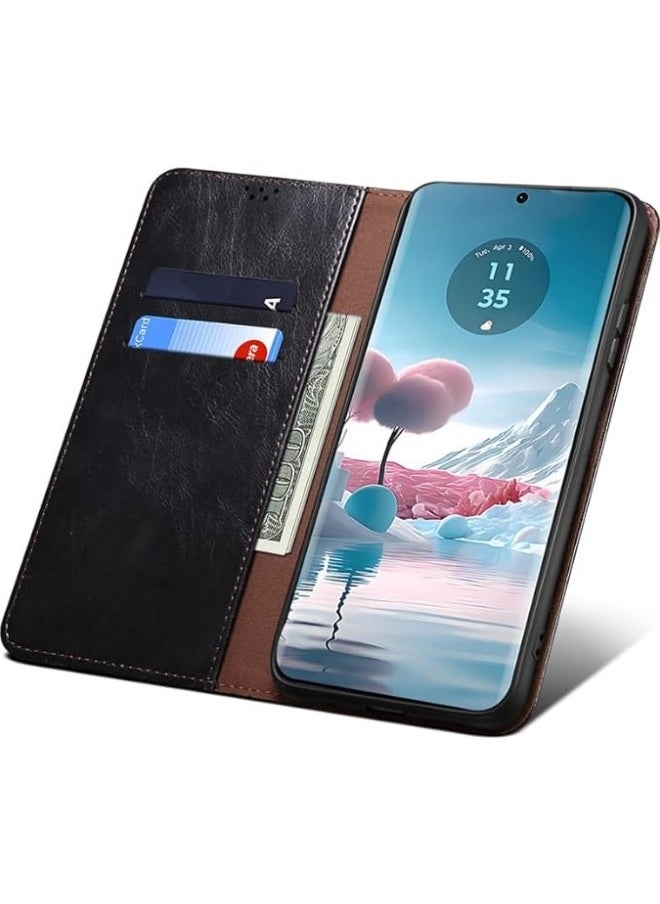 General - Flip Case Compatible with Motorola Edge 40 Neo,Leather Wallet Case Classic Design with Card Slot and Magnetic Closure Flip Fold Case for Moto Edge 40 Neo - Image 1