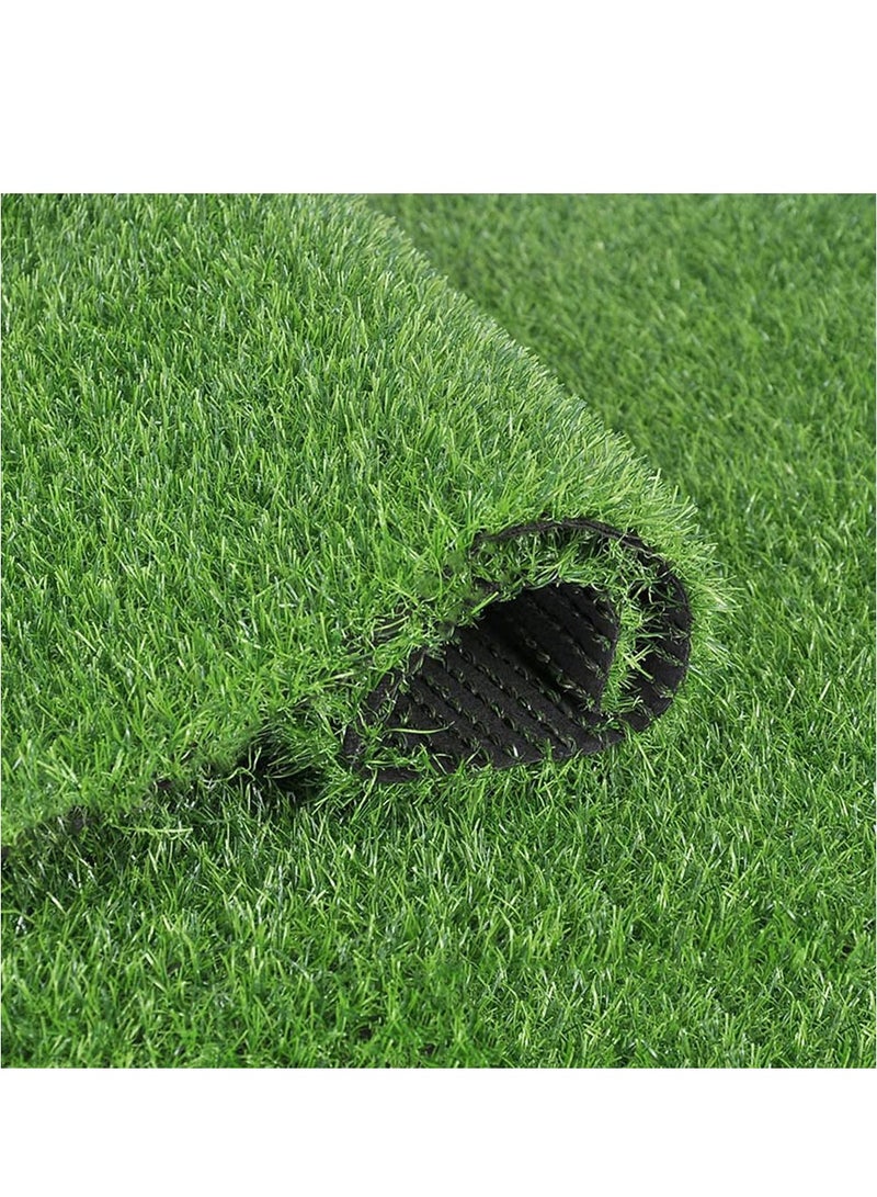 LINGWEI Artificial Grass Carpet Green For Home Outdoor Front  - Image 4