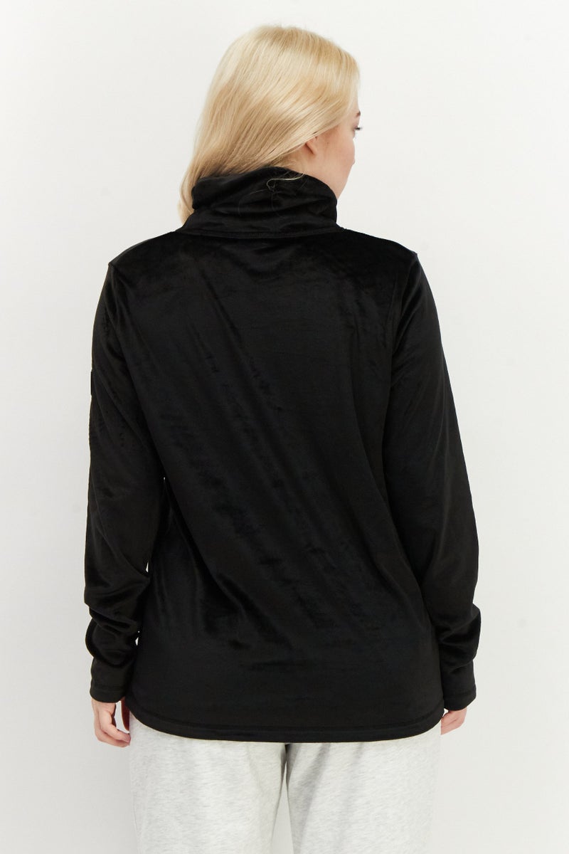 O'NEILL Women Halter Neck Solid Sweatshirt, Black - Image 4