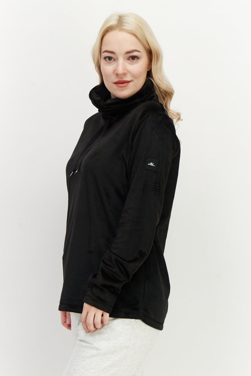 O'NEILL Women Halter Neck Solid Sweatshirt, Black - Image 3