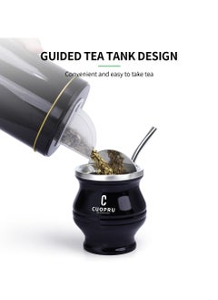 CUOPRU 6 in 1 Yerba Mate Cup Set Black  - Image 2
