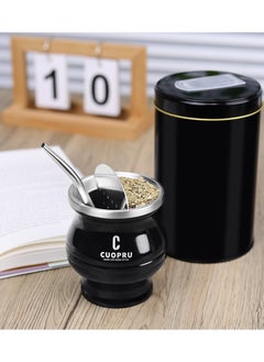 CUOPRU 6 in 1 Yerba Mate Cup Set Black  - Image 5